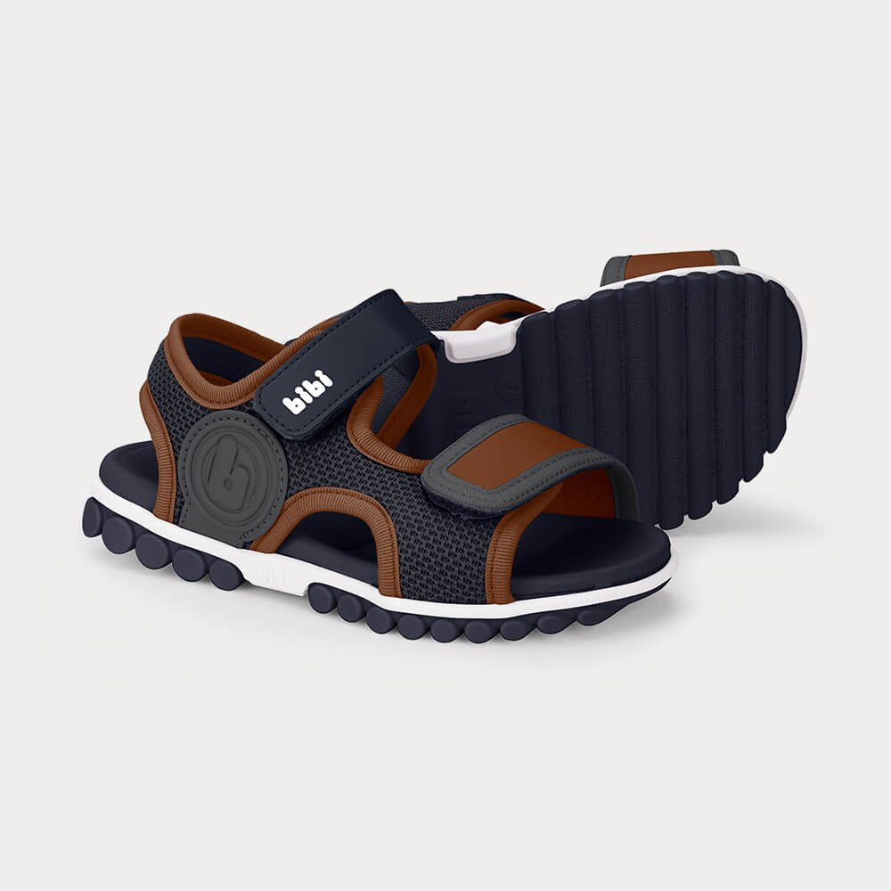 Sandália Infantil Bibi Summer Roller Sport 2.0 Azul com Marrom Azul/Marrom 4