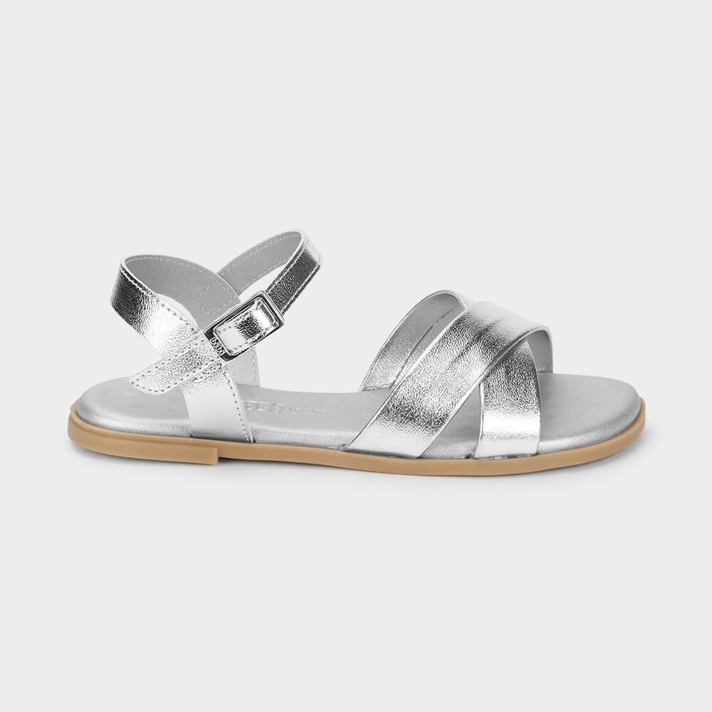 Sandália Infantil Bibi Shine Kids Prata