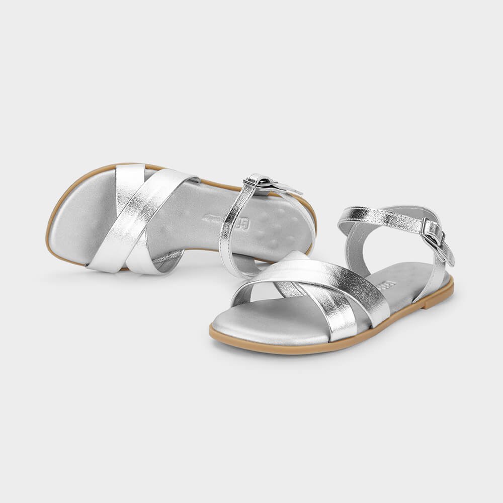 Sandália Infantil Bibi Shine Kids Prata Prata 3