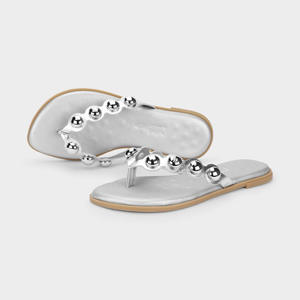 Chinelo Infantil Bibi Shine Kids Prata Prata 3