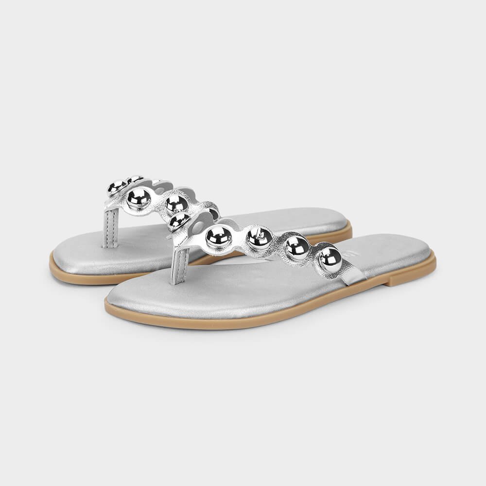 Chinelo Infantil Bibi Shine Kids Prata Prata 2