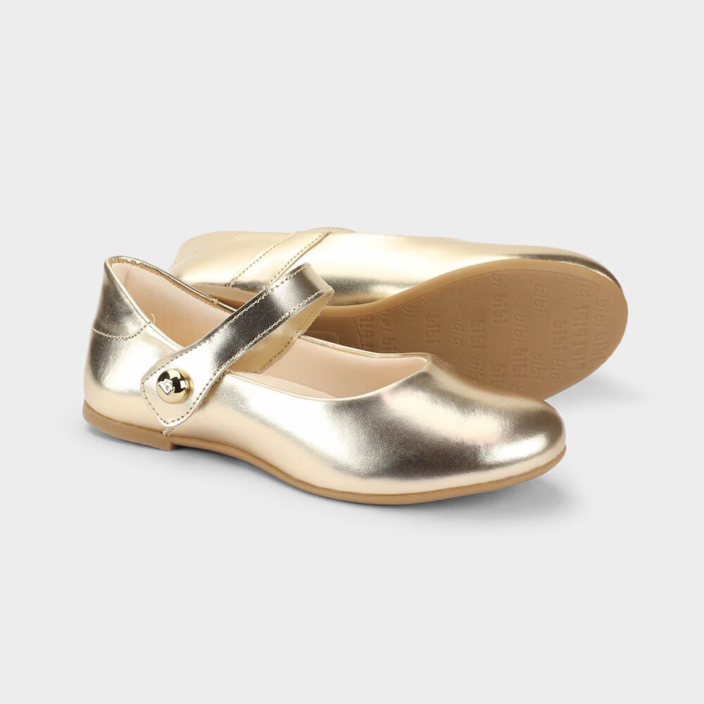Sapatilha Infantil Bibi Ballerina Basic Dourada Dourado 3