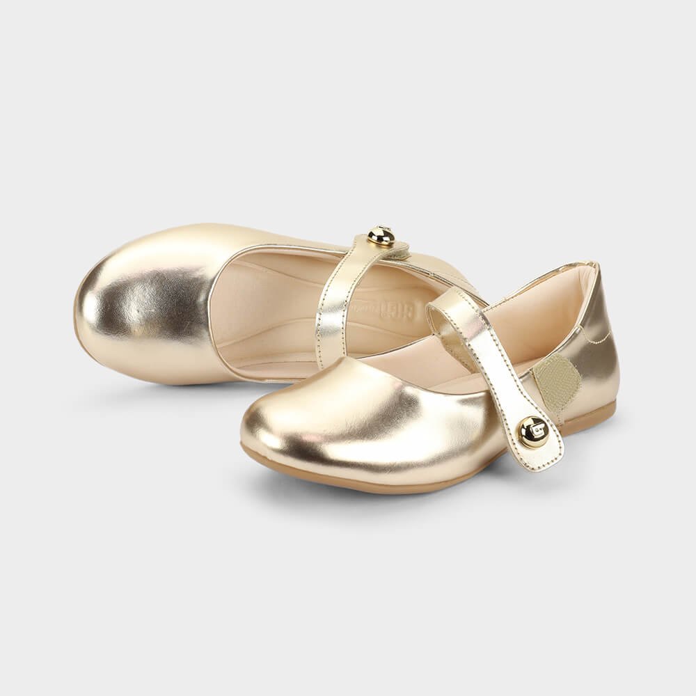 Sapatilha Infantil Bibi Ballerina Basic Dourada Dourado 4