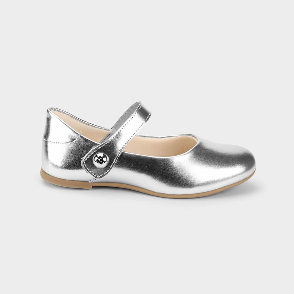 Sapatilha Infantil Bibi Ballerina Basic Prata