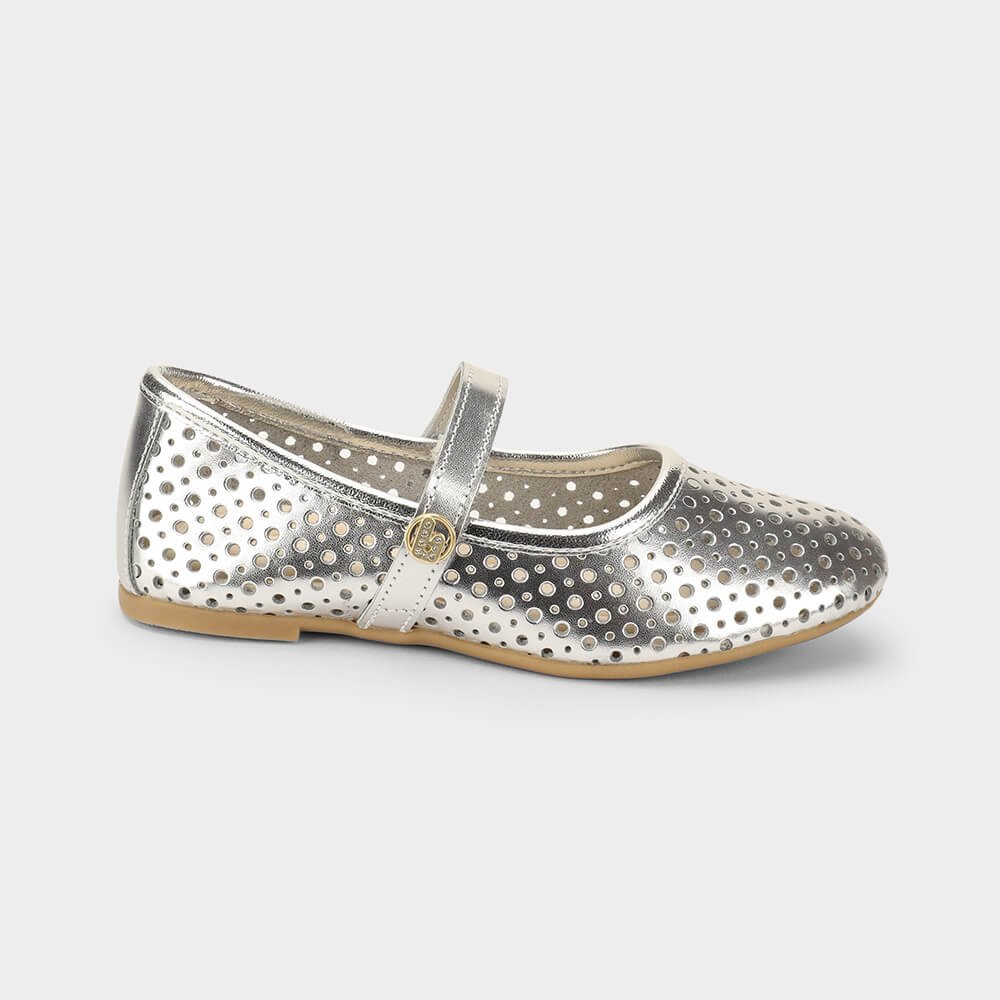Sapatilha Infantil Bibi Ballerina Basic Prata Prata 1