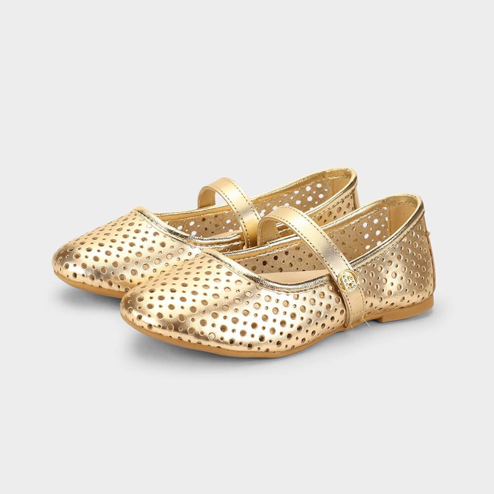 Sapatilha Infantil Bibi Ballerina Basic Dourada Dourado 2