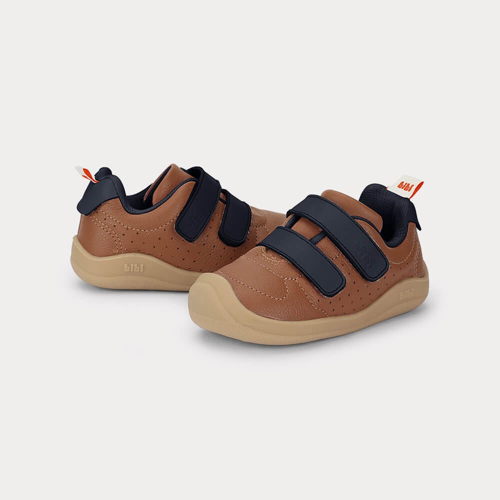 Tênis Infantil Bibi Fisioflex 5.0 Marrom com Azul Marinho Marrom/Azul Marinho 3