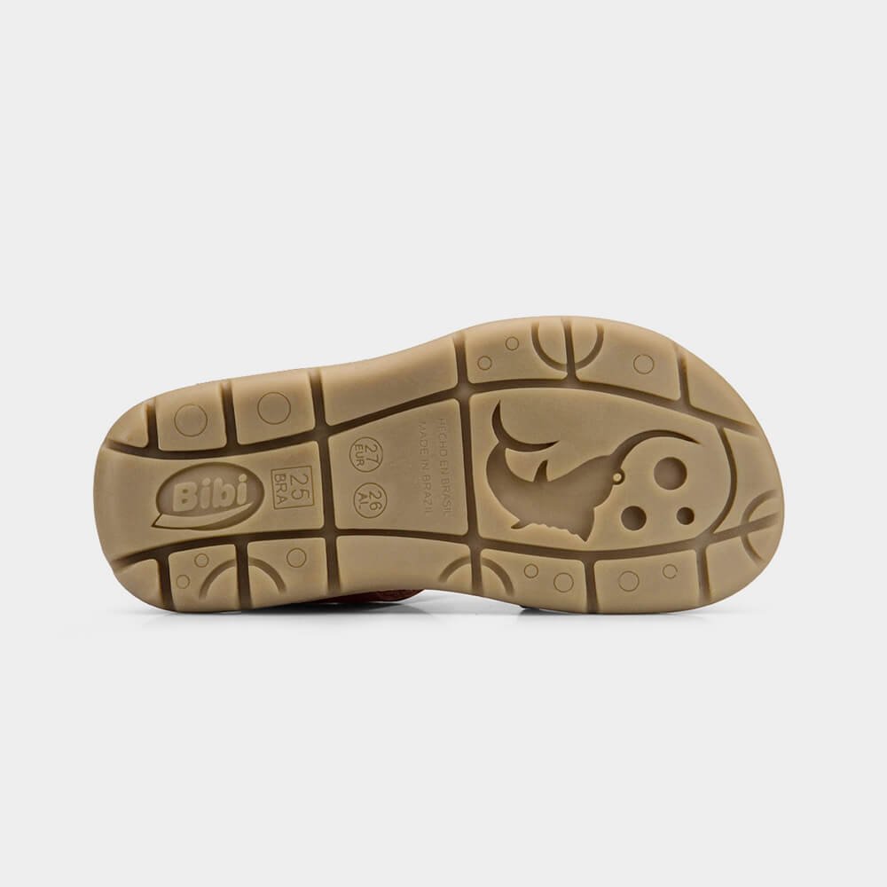 Sandália Infantil Bibi Sandals Kids Bege com Marrom Bege/Marrom 3