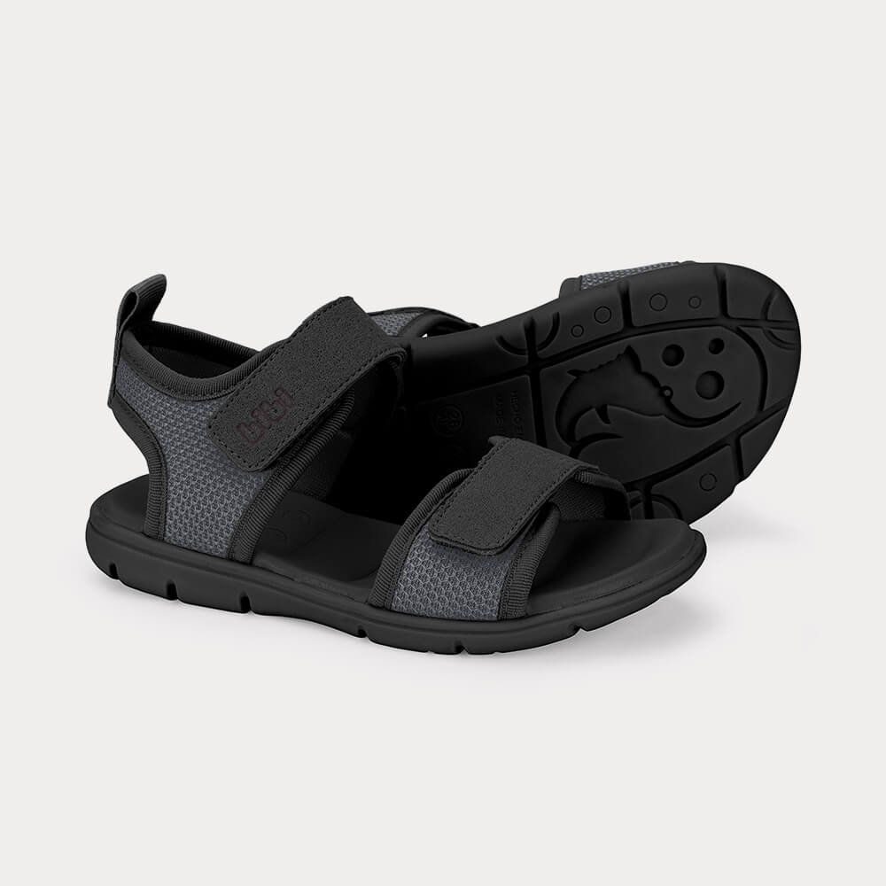 Sandália Infantil Bibi Sandals Kids Cinza com Preto Cinza/Preto 3