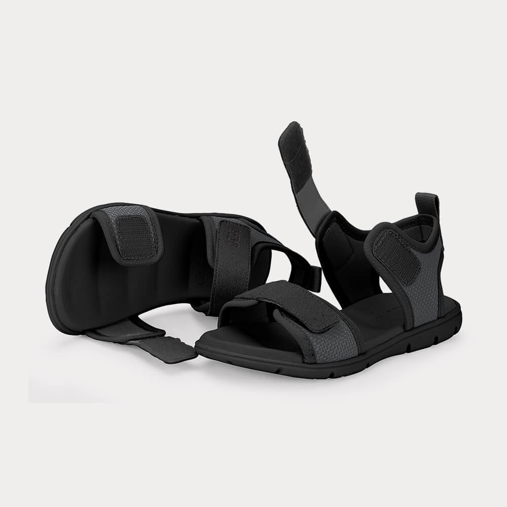 Sandália Infantil Bibi Sandals Kids Cinza com Preto Cinza/Preto 4
