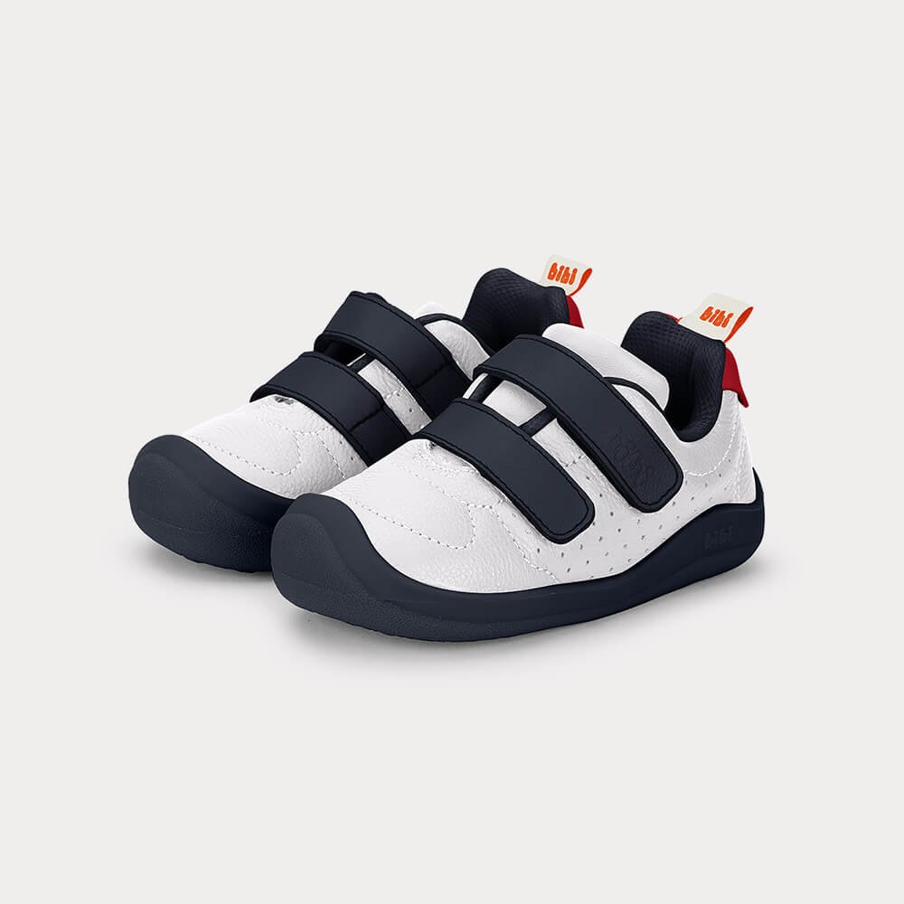 Tênis Infantil Bibi Fisioflex 5.0 Branco com Azul Marinho Branco 2