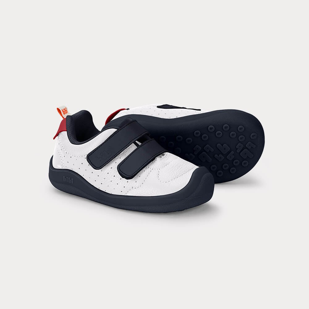 Tênis Infantil Bibi Fisioflex 5.0 Branco com Azul Marinho Branco 4