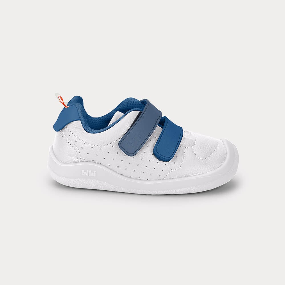 Tênis Infantil Bibi Fisioflex 5.0 Branco com Azul Branco 1