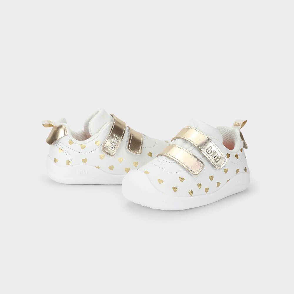 Tênis Infantil Bibi Fisioflex 5.0 Branco com Dourado Branco/Dourado 3