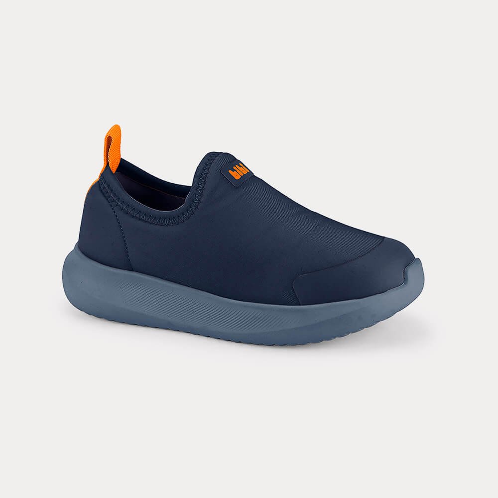 Tênis Infantil Bibi Flash Azul Marinho com Laranja Azul Marinho 2