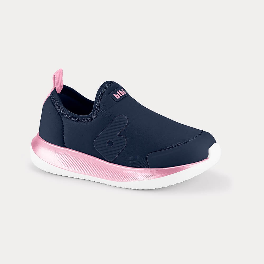 Tênis Infantil Bibi Flash Azul Marinho com Rosa Azul Marinho/Rosa 2