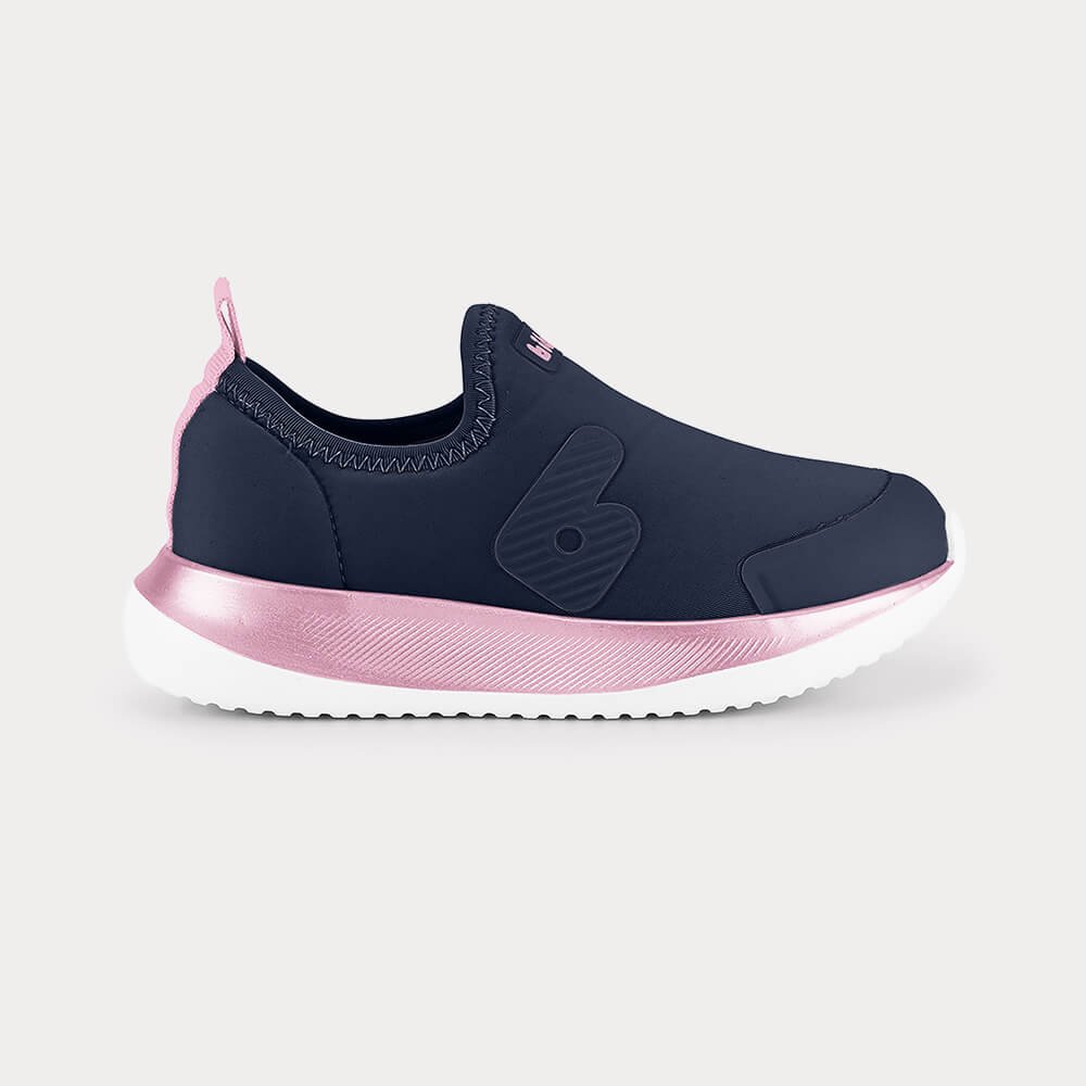 Tênis Infantil Bibi Flash Azul Marinho com Rosa Azul Marinho/Rosa 1