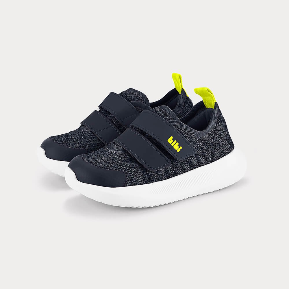 Tênis Infantil Bibi Flash Azul Marinho com Amarelo Azul Marinho 2