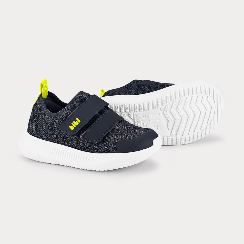 Tênis Infantil Bibi Flash Azul Marinho com Amarelo Azul Marinho 3