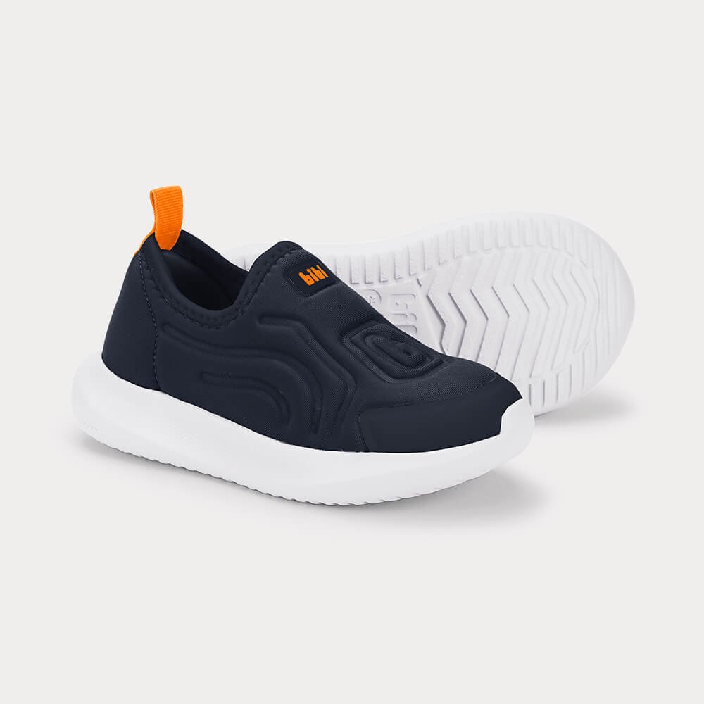 Tênis Infantil Bibi Flash Azul Marinho com Laranja Azul Marinho 3