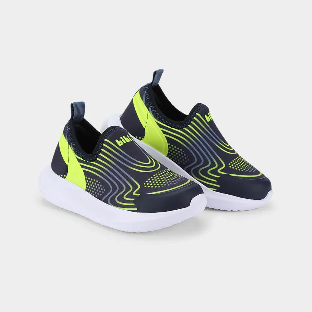 Tênis Infantil Bibi Flash Azul Marinho com Amarelo Azul Marinho/Verde 2