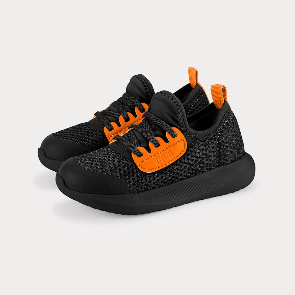 Tênis Infantil Bibi Flash Preto com Laranja Preto/Laranja 2