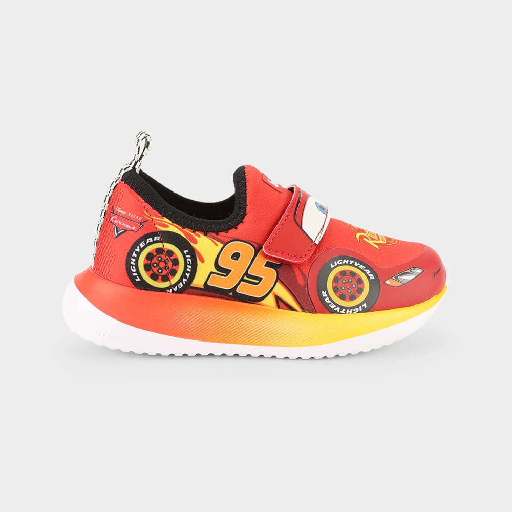 Tênis Infantil Bibi Flash Relâmpago McQueen da Disney Laranja/Amarelo 5