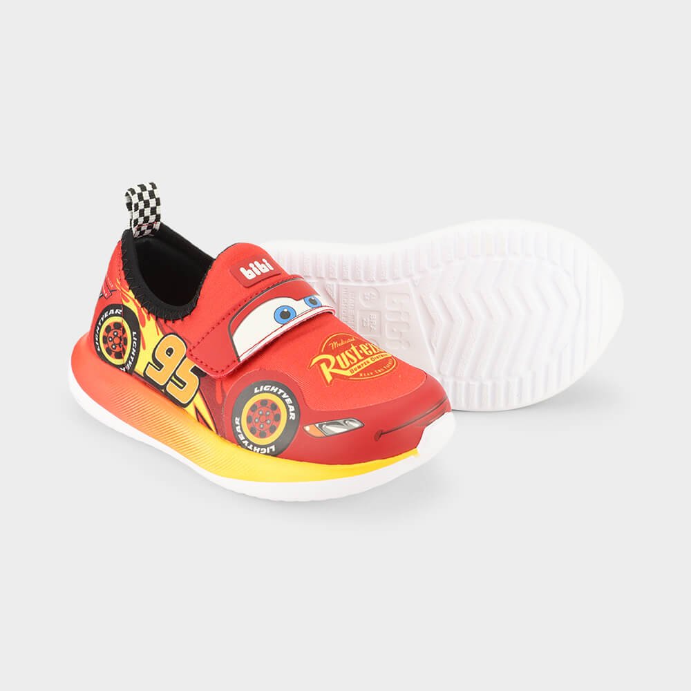 Tênis Infantil Bibi Flash Relâmpago McQueen da Disney Laranja/Amarelo 4