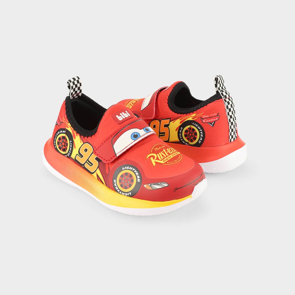 Tênis Infantil Bibi Flash Relâmpago McQueen da Disney Laranja/Amarelo 4