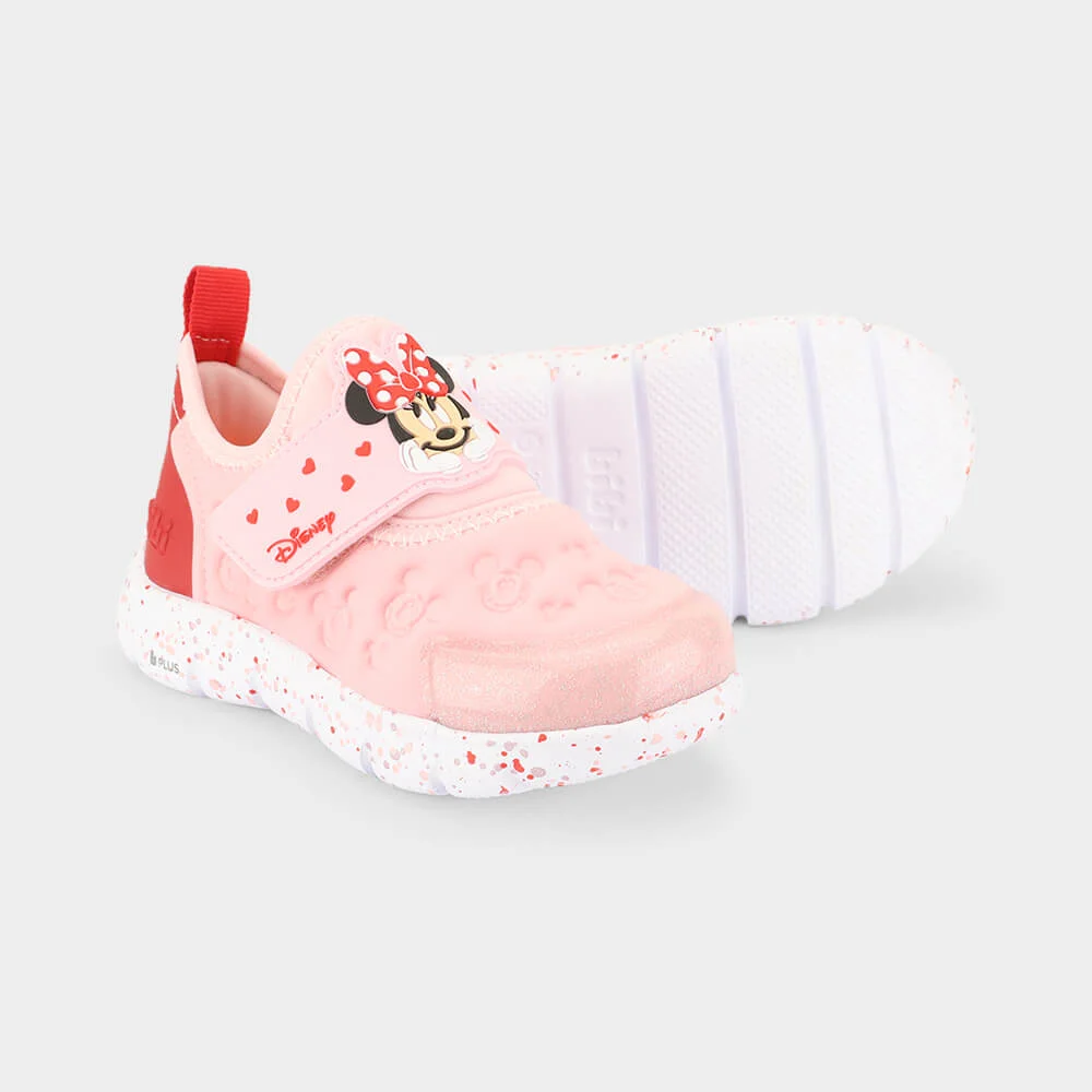 Tênis Infantil Bibi Energy Baby 2.0 Minnie da Disney Rosa/Vermelho 2