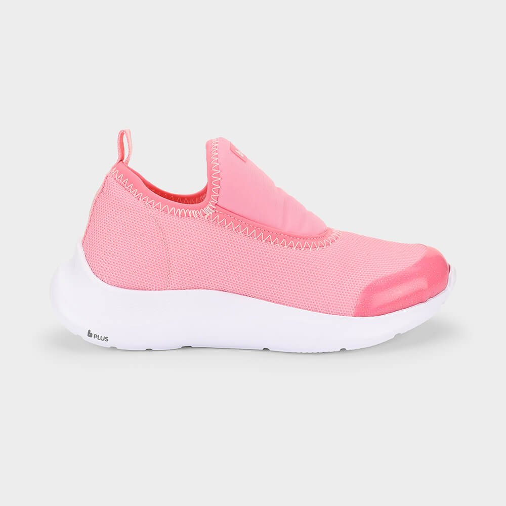 Tênis Infantil Bibi Action Rosa com Branco