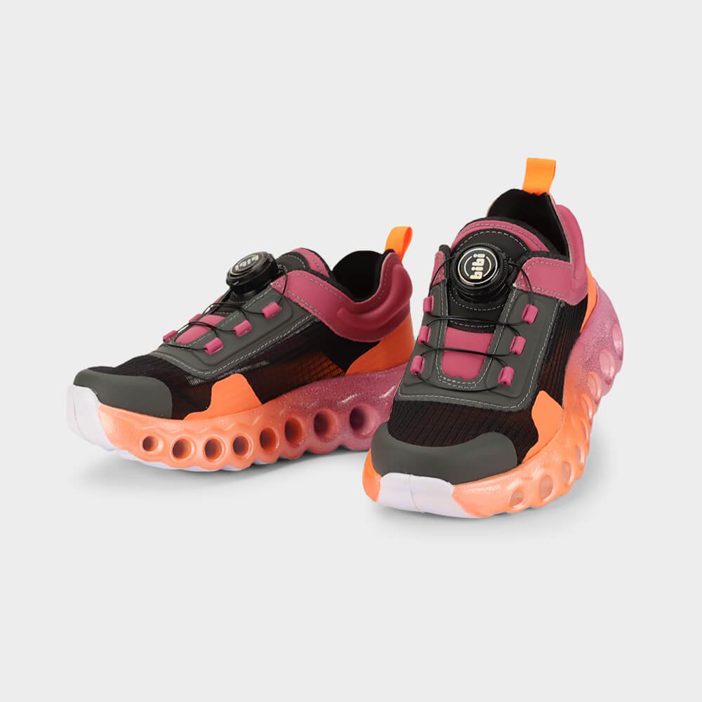 Tênis Infantil Bibi Roller Sport Preto Rosa com Laranja Preto/Rosa 3