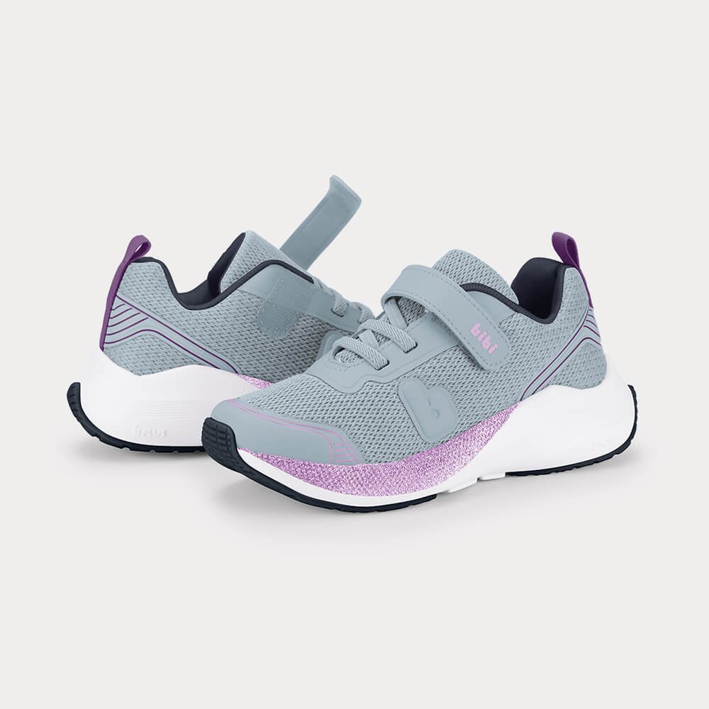 Tênis Infantil Bibi High School Azul com Roxo Cinza/Lilás 3