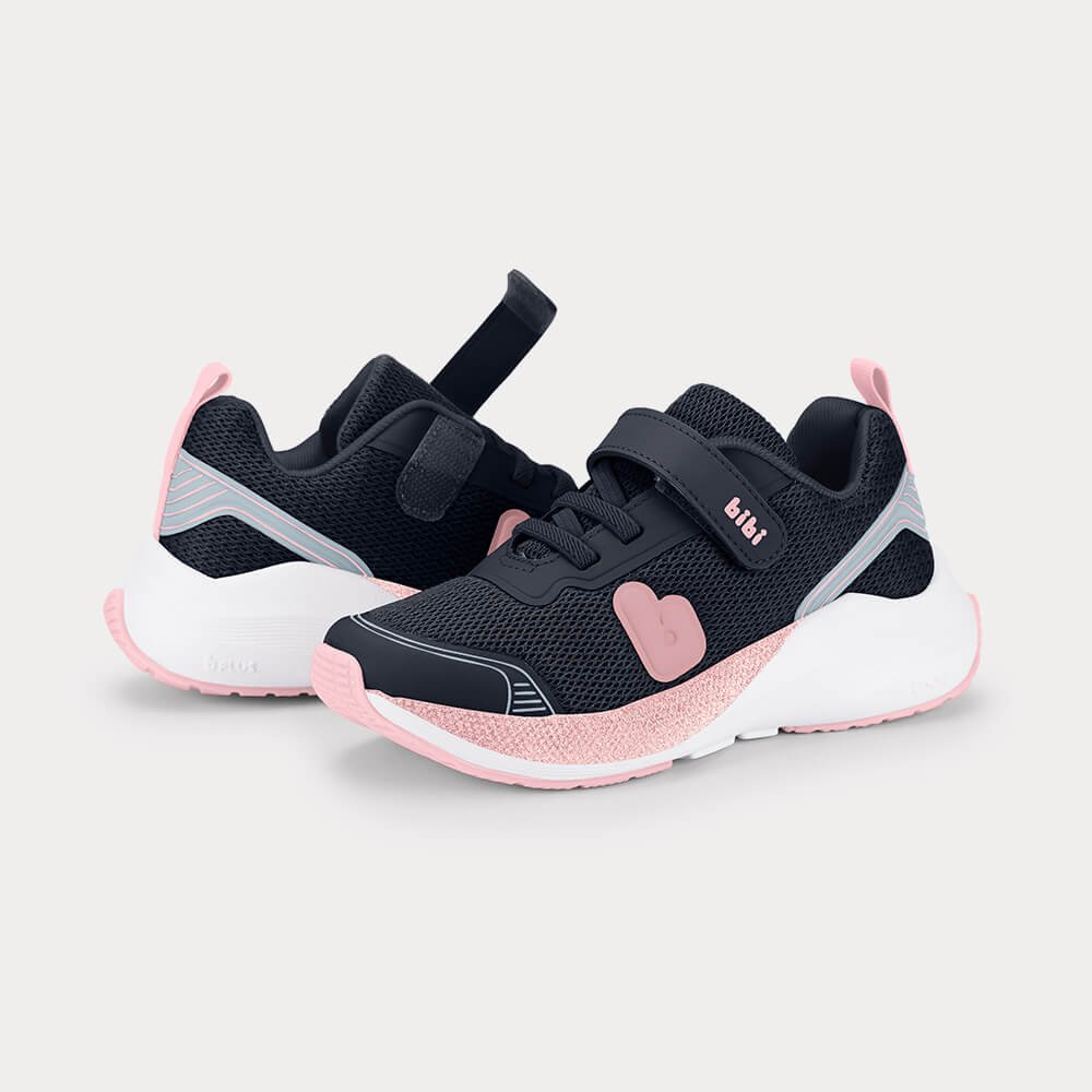 Tênis Infantil Bibi High School Azul com Rosa Preto/Rosa 3