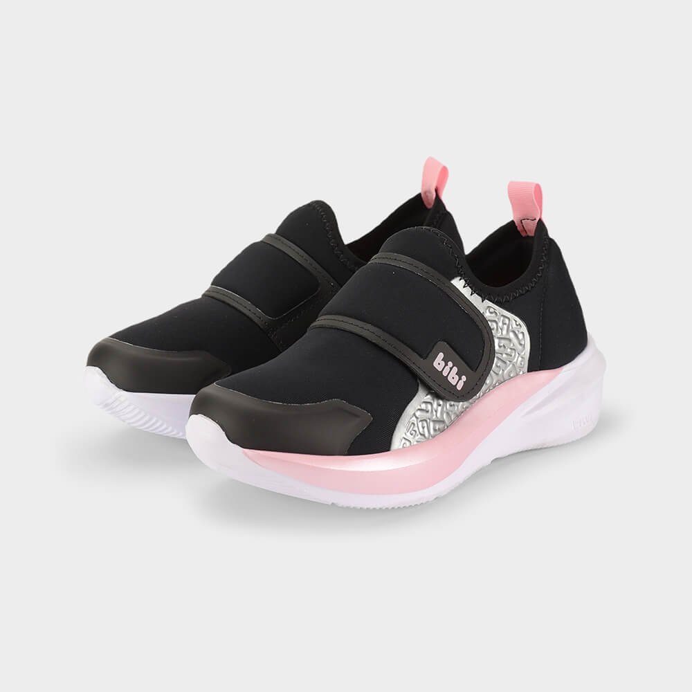 Tênis Infantil Bibi Volt Preto com Rosa Preto 2