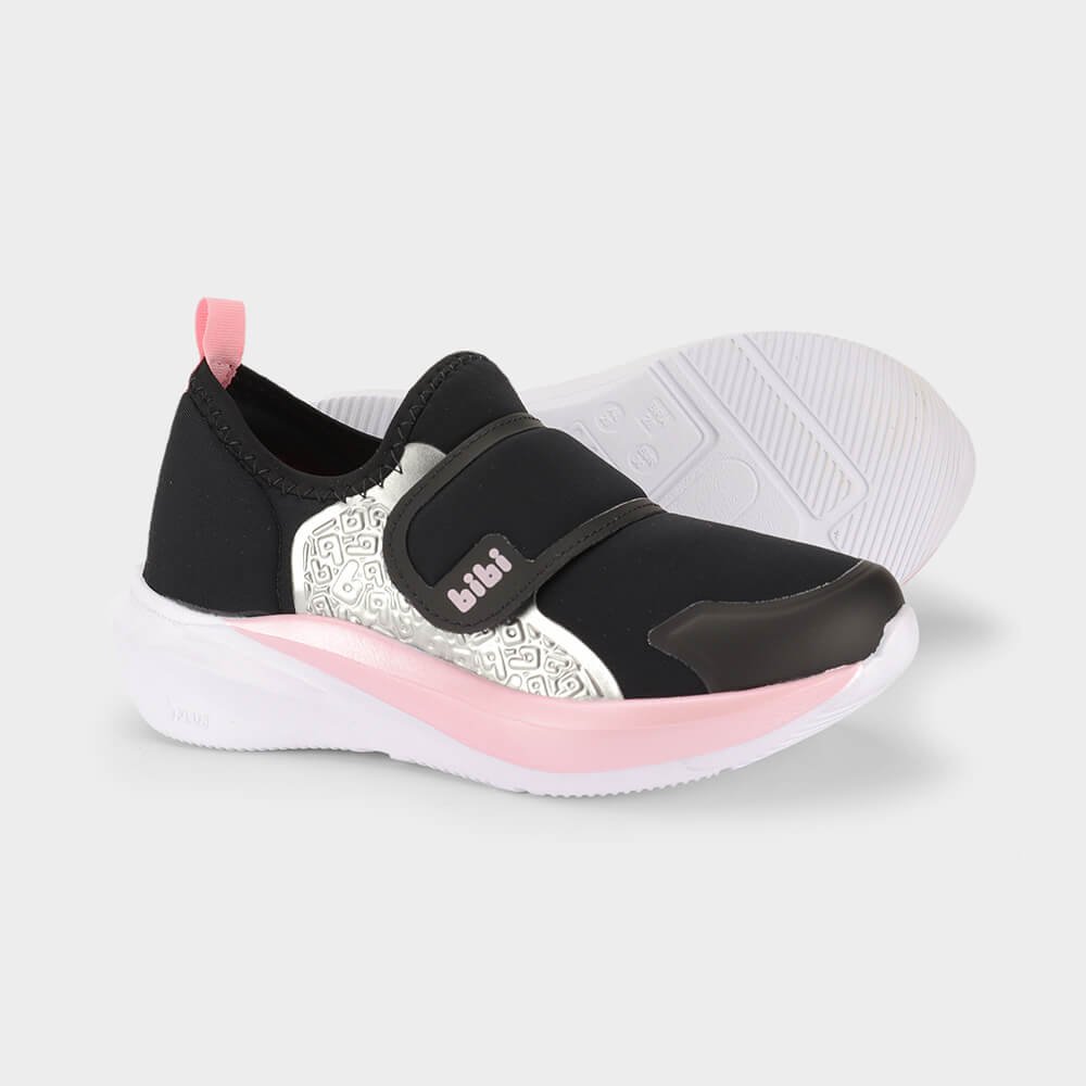 Tênis Infantil Bibi Volt Preto com Rosa Preto 4