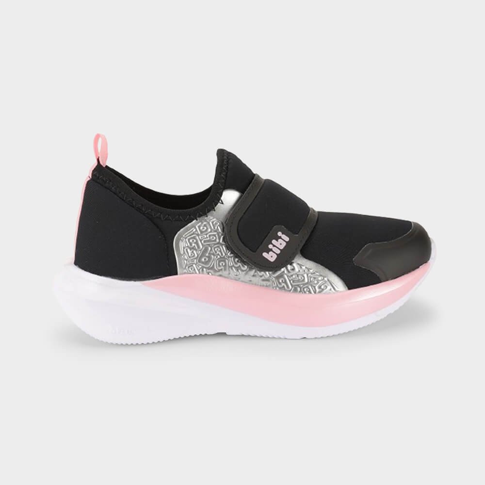 Tênis Infantil Bibi Volt Preto com Rosa