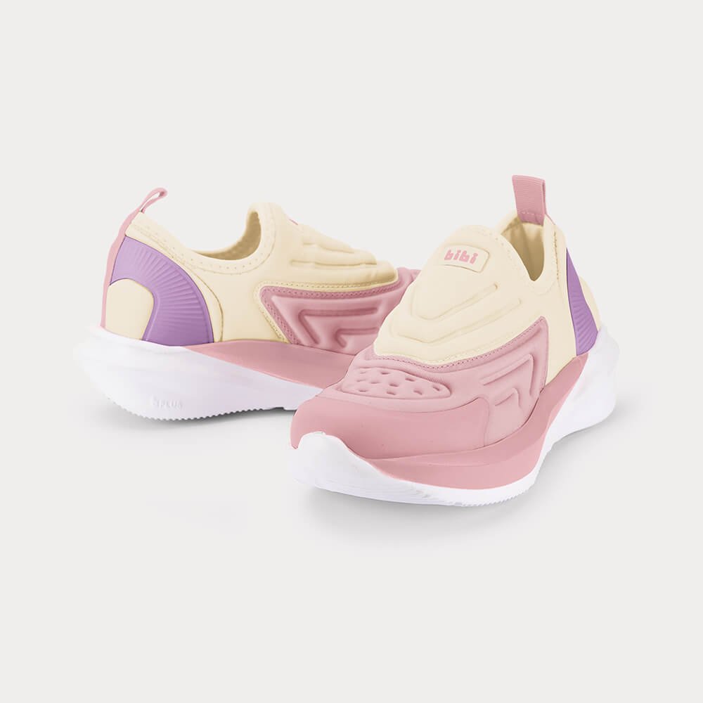 Tênis Infantil Bibi Volt Bege com Rosa Bege 3