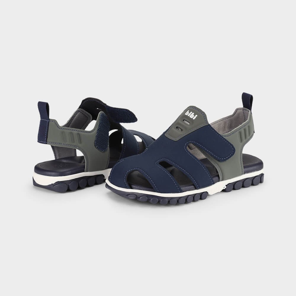 Sandália Infantil Bibi Summer Roller Sport 2.0 Azul Marinho Cinza/Azul Marinho 3