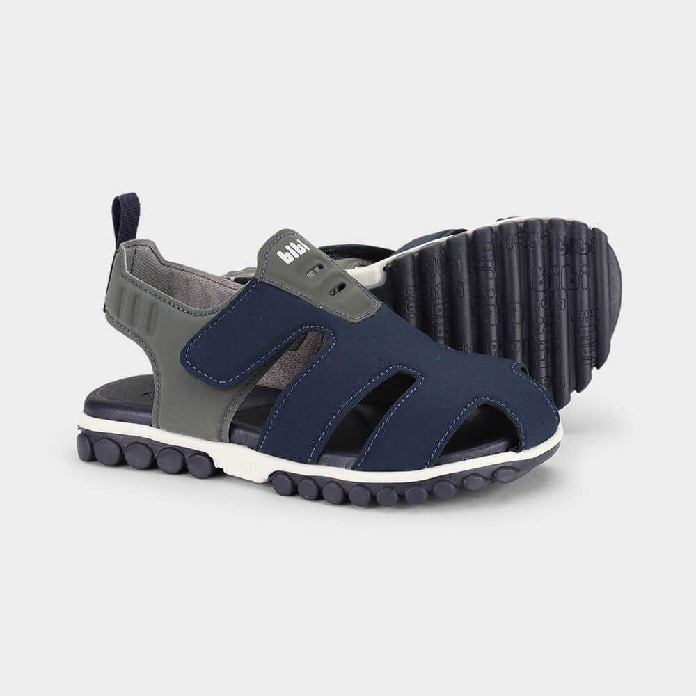 Sandália Infantil Bibi Summer Roller Sport 2.0 Azul Marinho Cinza/Azul Marinho 4