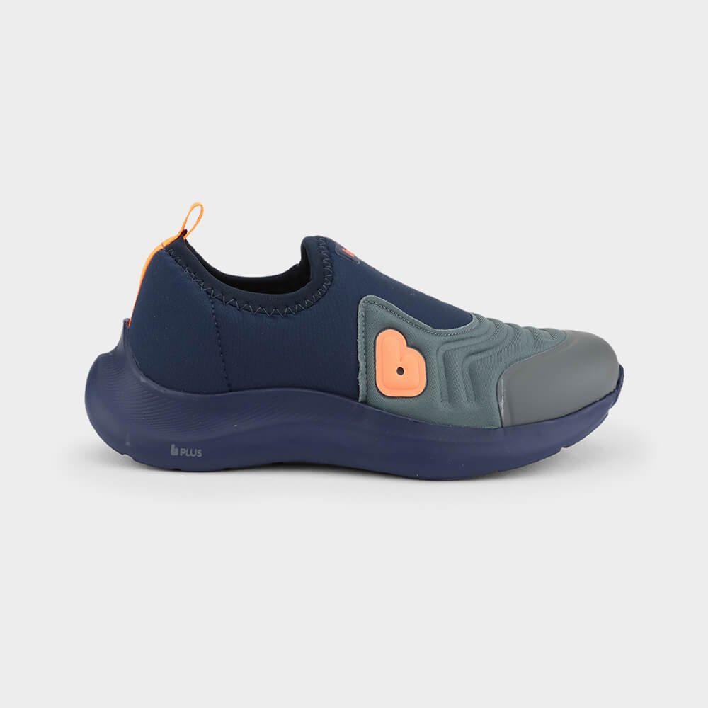 Tênis Infantil Bibi Action Azul Marinho com Cinza