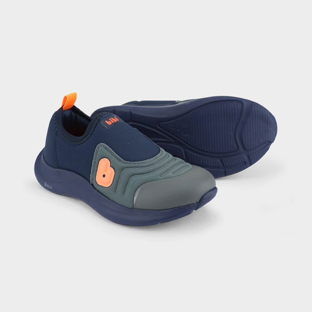 Tênis Infantil Bibi Action Azul Marinho com Cinza Azul Marinho 4