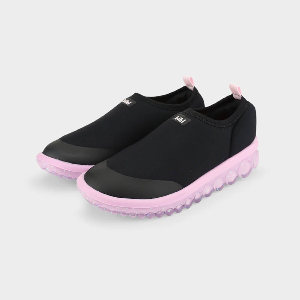 Tênis Infantil Bibi Roller 2.0 Preto com Lilás e Glitter Preto 2