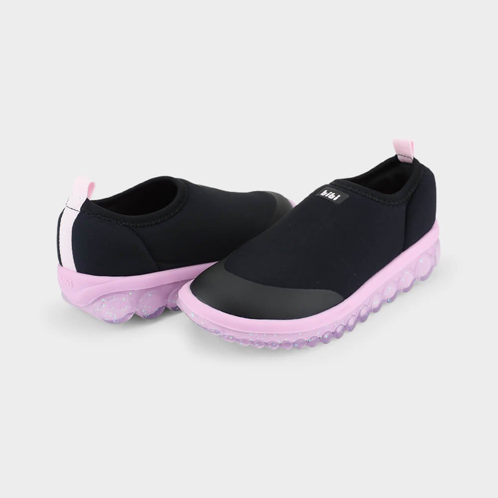 Tênis Infantil Bibi Roller 2.0 Preto com Lilás e Glitter Preto 3