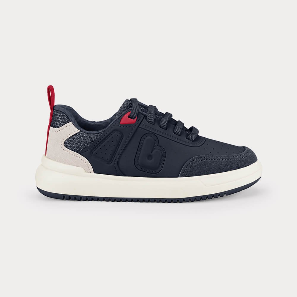 Tênis Infantil Bibi B College Azul Marinho com Vermelho