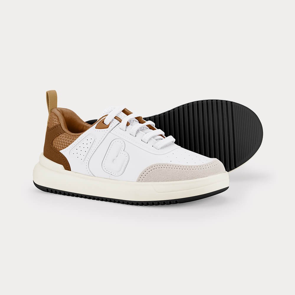 Tênis Infantil Bibi B College Branco com Marrom Branco 4