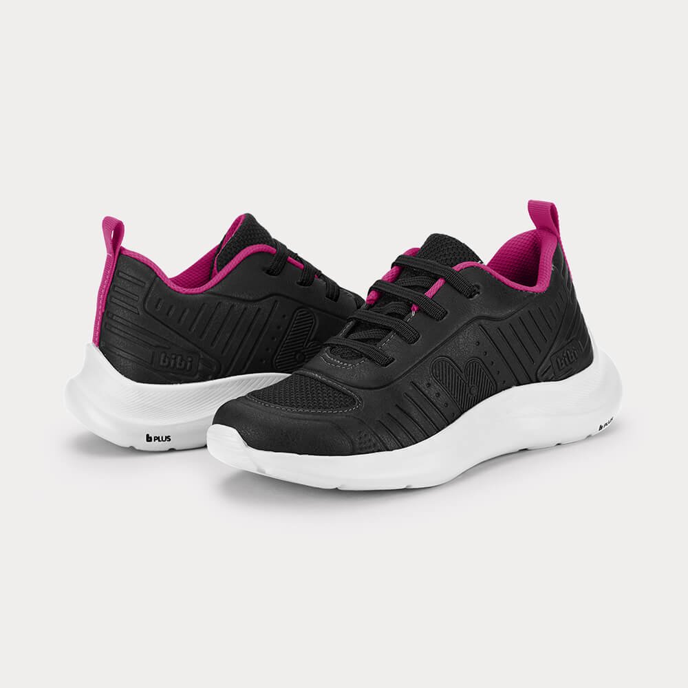 Tênis Infantil Bibi Action Preto com Rosa Preto 3