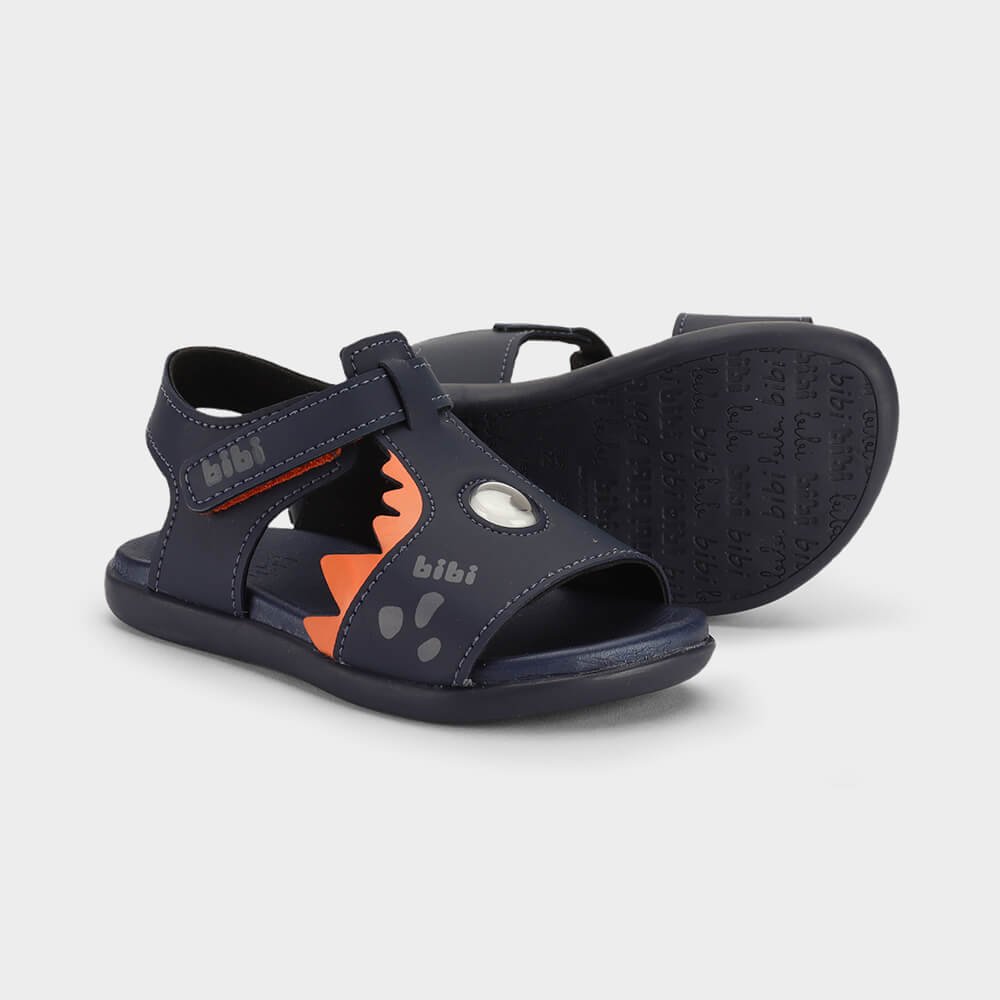 Sandália Infantil Bibi Baby Soft II Azul de Monstrinho Azul Marinho 4