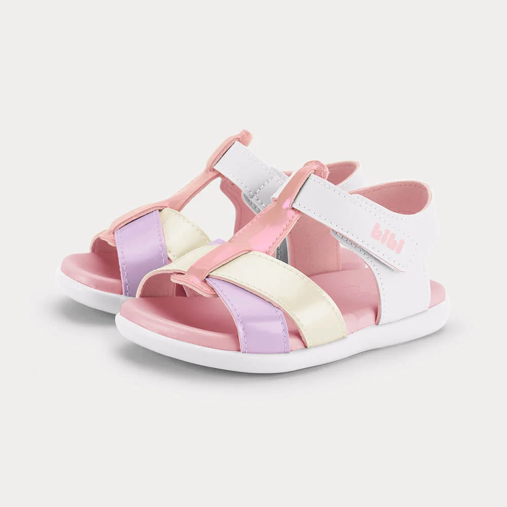 Sandália Infantil Bibi Baby Soft II Colorida Branco 2