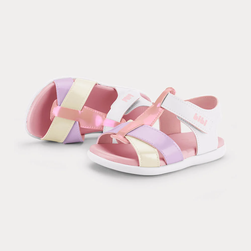 Sandália Infantil Bibi Baby Soft II Colorida Branco 3
